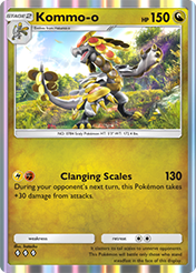Kommo-o Celestial Guardians Card List