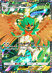 Decidueye EX Celestial Guardians Pokemon Pocket Card