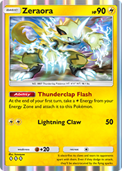 Zeraora Deluxe Pack EX Card List