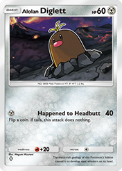 Alolan Diglett Deluxe Pack EX Card List