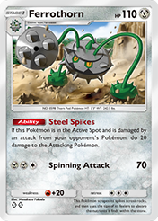 Ferrothorn Extradimensional Crisis Pokemon Pocket Card