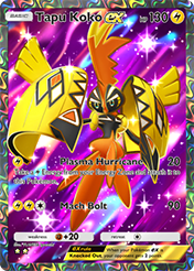 Tapu Koko EX Extradimensional Crisis Card List