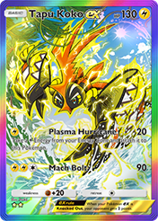 Tapu Koko EX Extradimensional Crisis Card List