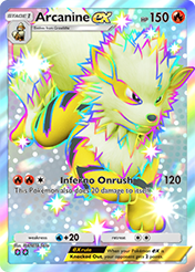 Arcanine EX Extradimensional Crisis Pokemon Pocket Card