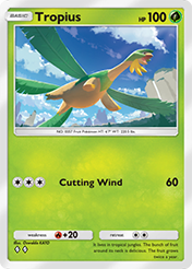 Tropius Eevee Grove Card List