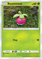 Bounsweet Eevee Grove Card List