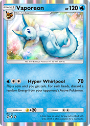 Vaporeon Eevee Grove Card List