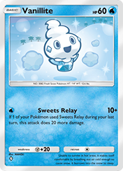 Vanillite Eevee Grove Card List