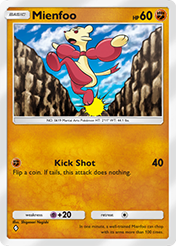 Mienfoo Eevee Grove Card List