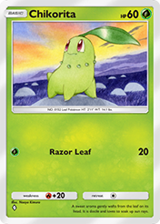 Chikorita Wisdom of Sea and Sky Card List
