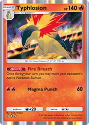 Typhlosion Wisdom of Sea and Sky Card List
