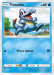 Totodile Wisdom of Sea and Sky Card List