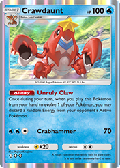 Crawdaunt Deluxe Pack EX Card List