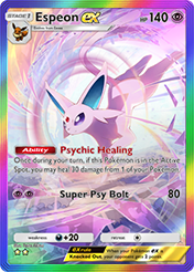 Espeon EX Wisdom of Sea and Sky Card List