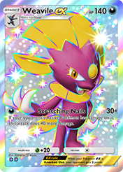 Weavile EX Wisdom of Sea and Sky Card List