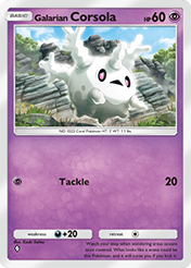 Galarian Corsola Secluded Springs Card List