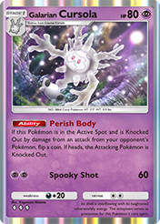 Galarian Cursola Secluded Springs Card List
