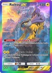 Raikou EX Secluded Springs Card List