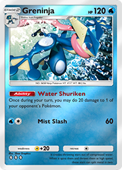 Greninja Deluxe Pack EX Card List