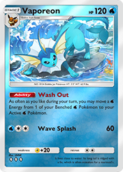 Vaporeon Deluxe Pack EX Card List