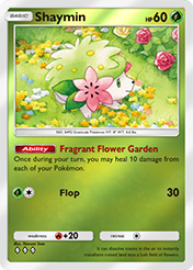 Shaymin Deluxe Pack EX Card List