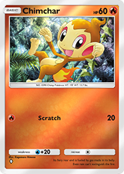 Chimchar Deluxe Pack EX Card List