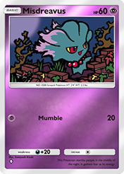 Misdreavus Deluxe Pack EX Card List