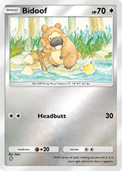 Bidoof Deluxe Pack EX Card List
