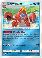 Crawdaunt Deluxe Pack EX Card List