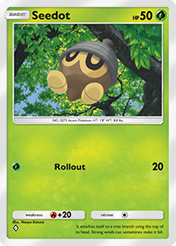 Seedot Mega Rising Card List