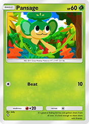 Pansage Mega Rising Card List