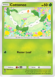 Cottonee Mega Rising Card List