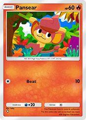 Pansear Mega Rising Card List