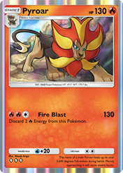 Pyroar Mega Rising Card List