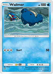 Wailmer Mega Rising Card List