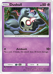 Duskull Mega Rising Card List