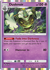 Dusknoir Mega Rising Card List
