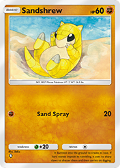 Sandshrew Mega Rising Card List