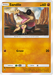Sandile Mega Rising Card List