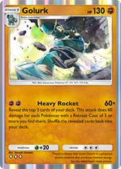 Golurk Mega Rising Card List