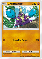 Crabrawler Mega Rising Card List