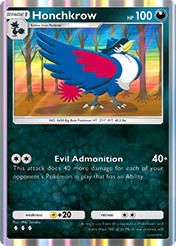 Honchkrow Mega Rising Card List