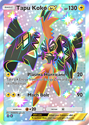 Tapu Koko EX Mega Rising Card List
