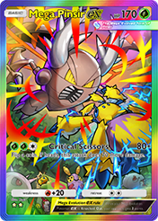 Mega Pinsir EX Mega Rising Pokemon Pocket Card