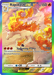 Rapidash EX Mega Rising Pokemon Pocket Card