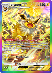 Jolteon EX Mega Rising Pokemon Pocket Card