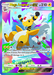 Mega Ampharos EX Mega Rising Pokemon Pocket Card
