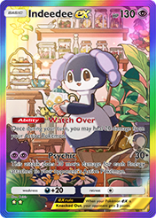 Indeedee EX Mega Rising Pokemon Pocket Card