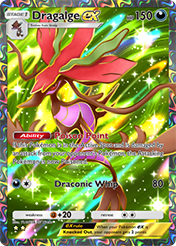 Dragalge EX Mega Rising Pokemon Pocket Card