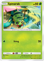 Spinarak Crimson Blaze Card List